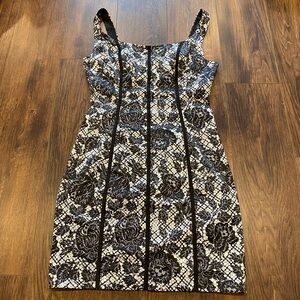 GUESS corset style satin bodycon dress